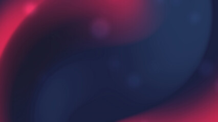 Red and blue abstract swirling design features soft light spots