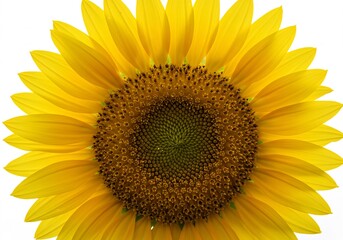 Vibrant Sunflower Closeup Warm Golden Hues. AI Generated