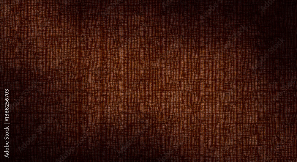 Aufkleber Dark Brown Texture Background with Intricate Woven Fabric Pattern
