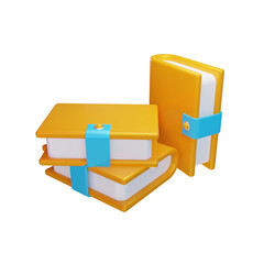 3d book render folder icon