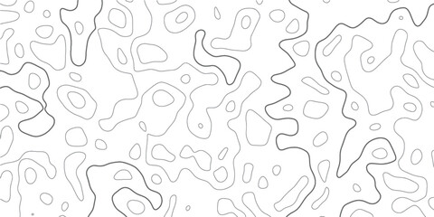 Fototapeta premium White wave paper curved reliefs abstract background, Abstract topographic background, Topography map background. Vector design.