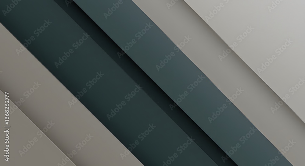 Poster abstract gray and teal geometric background with diagonal stripes