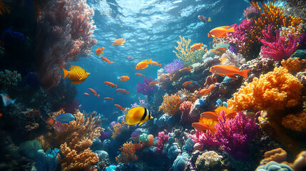 Naklejka premium Tropical Reef Ecosystem