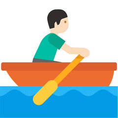 Man Rowing Boat  © BB