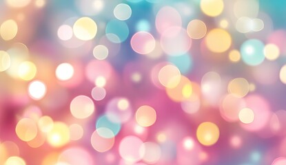 Fototapeta premium Abstract bokeh background with pastel colors