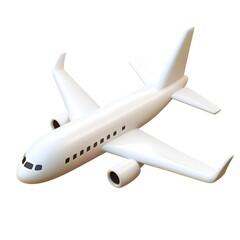 A whimsical and colorful airplane with exaggerated proportions and a playful, storybook-like design. This vibrant illustration captures a dreamy, fairy-tale feel with bold outlines and soft, curved 