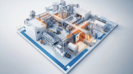 Smart manufacturing concept, integrating automation, robotics, and IoT to create efficient, flexible, and cost-effective production systems.