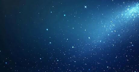 Fototapeta premium Blue background with glowing lines and shapes in the form of a circuit board