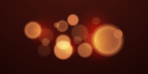 Glowing bokeh particles.Blurred circles.Glitter, sparkles and dust.Vector illustration.EPS 10.