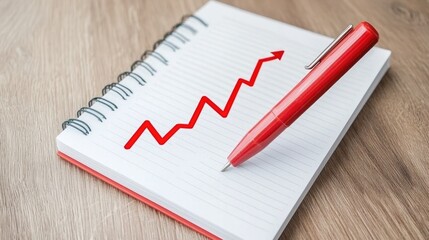 Business growth insights office setting graphic representation professional environment perspective on trends