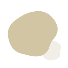 茶色の変形円形のフレーム　