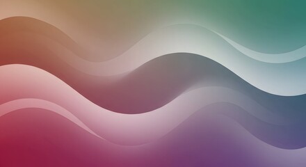 Abstract background with colorful wavy lines in smooth gradient style