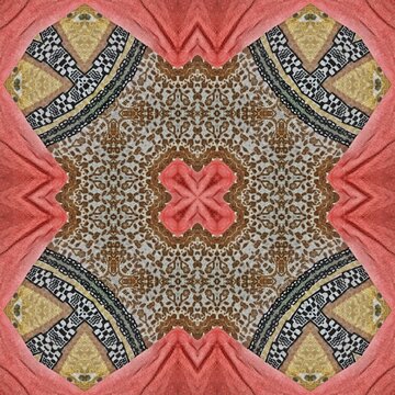 Embroidery and batik design concept. Antique art for clothing print, sublimation block etc. New trendy wallpaper, cover photo, interior decoration idea. Abstract pattern for the carpet background	
