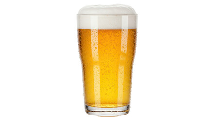 Isolated Glass of Beer with Foam