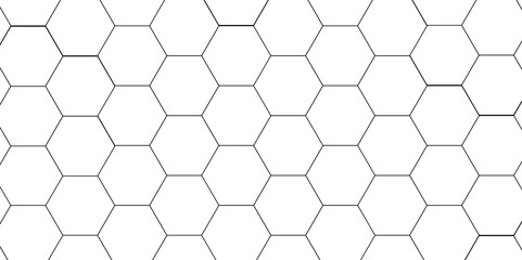 Hexagon honeycomb white Background with geometric hexagon shapes. Hexagonal structure futuristic white background and embossed Hexagon, science technology white background light shadow vector.