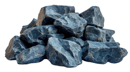 Rocky Pile: A close-up shot revealing a rough-hewn pile of granite rocks, each textured and varied, showing nature's raw strength.