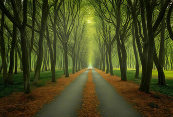 Fototapeta premium road in the forest