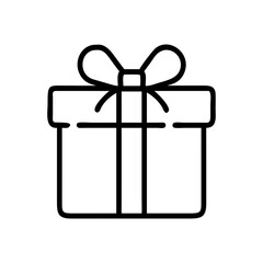 Gift box icon, Customer gift isolated icon vector symbol