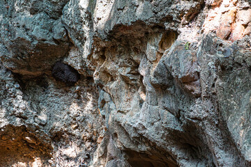 Pha Chor the wonder landscape of Mae Wang National Park is natural phenomena caused by an uplift of the earth plates and also by erosion of wind and rain (The pictures has noise and film grain)