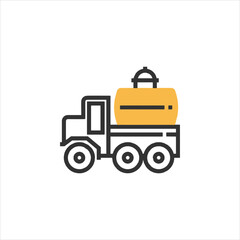 tractor isolated on white