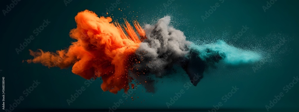 Aufkleber a dynamic and vibrant digital depicting an abstract representation of sound waves pulsating and vibr