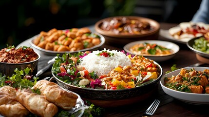 Beautifully Laid Out Dining Table with Elegant Decor and Tableware for a Formal, Celebratory Occasion or High-End Gathering