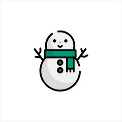 snowman with christmas ball