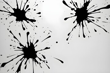 Black ink splat