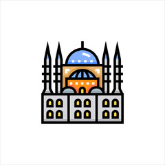 vector illustration of mosque