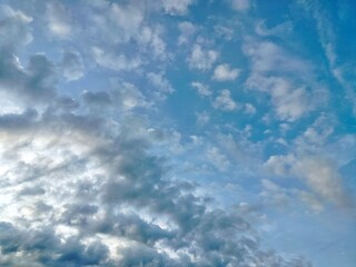 blue sky with clouds