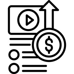 Monetize Icon Vector Element