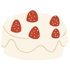 cake with strawberry