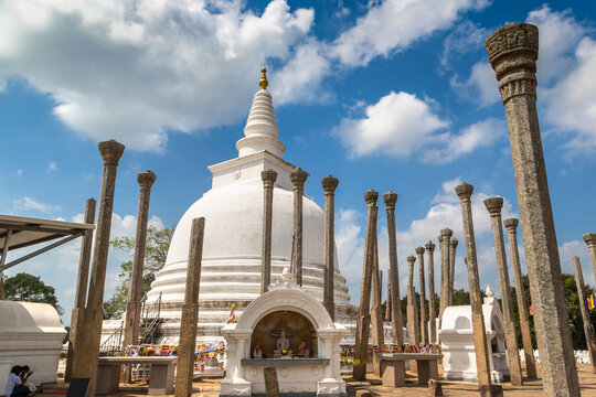 Thuparamaya dagoba (stupa) on a sunny day