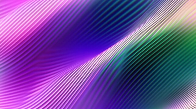 Vibrant colorful waves cascade with parallel lined pattern design