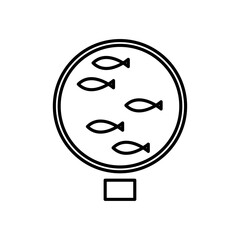 Obraz premium 水族館のアイコン