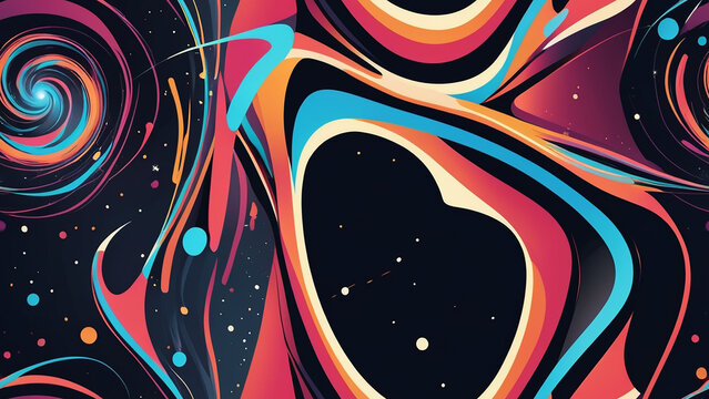 abstract background with stars
