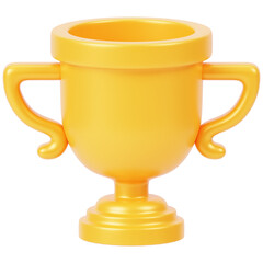 Trophy Cup 3D Icon Illustration