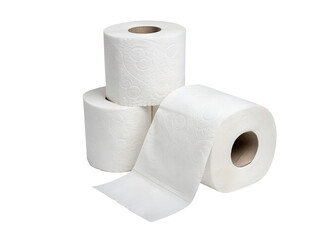 Bathroom Tissue Roll Mockup Realistic toilet paper roll PNG cutout on a transparent background, ideal for branding, ad campaigns, packaging design, and hygiene-related marketing projects