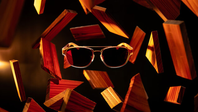 Luxury Sunglasses Floating Among Wooden Blocks in Abstract Dark Background






Luxury Sunglasses Floating Among Wooden Blocks in Abstract Dark Background
