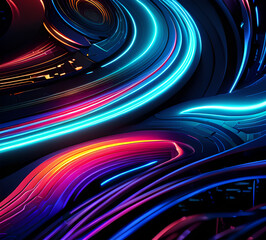 Abstract wave Gradient purple color gradient background abstract design modern,generative ai