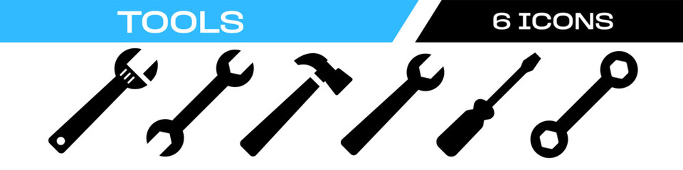 tools icon. instrument icon set