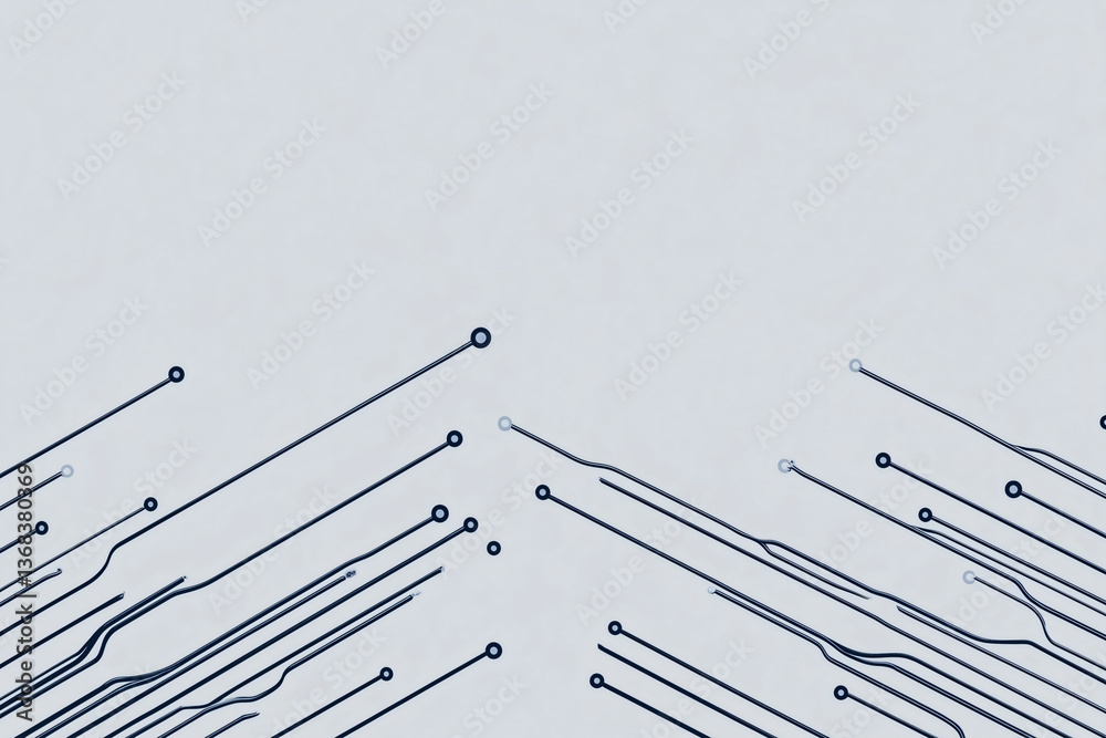 Poster digital circuitry: an abstract image of intricate digital circuitry, suggesting the complex intercon