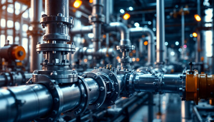 Fototapeta premium industrial production paralon pipe