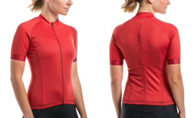 vibrant cycling jersey mockup showcases sleek design perfect for active individuals. This stylish piece combines comfort and performance