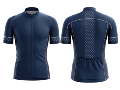 stylish cycling jersey mockup featuring sleek design and breathable fabric perfect for outdoor activities