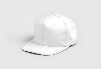 Fototapeta premium Baseball Hat Mockup Template Isolated on White
