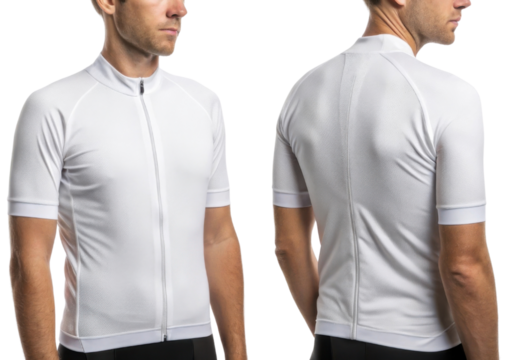 sleek cycling jersey mockup showcasing modern design with fitted silhouette perfect for performance and style