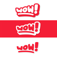 Energetic Comic Style Logo – WOW Bold Exclamation Typography Art