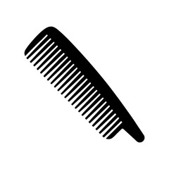 Comb black silhouette vector illustration