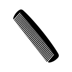 Comb black silhouette vector illustration